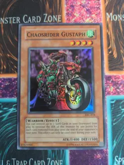 Yu-Gi-Oh! Chaosrider Gustaph IOC-018 OG Unlimited Super Rare NM - Image 1