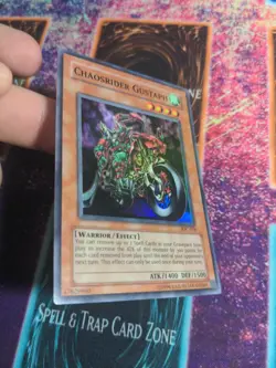 Yu-Gi-Oh! Chaosrider Gustaph IOC-018 OG Unlimited Super Rare NM - Image 2