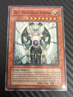 Yugioh Sky Scourge Enrise FOTB-EN021 Super Rare Unlimited LP - Image 1