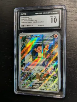CGC 10 🪟 Charmander #044 Black Star Promo Obsidian Flames ETB Pokemon Card 🔥 - Image 2