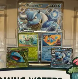 Pokemon Blooming Waters 151 Promo Cards packaging*NO PACKS* - Image 3