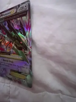M Rayquaza EX 76/108 LP/EX Holo XY Roaring Skies Pokemon Card 2015 - Image 3