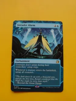 Intruder Alarm. WOT Mythic Enchantment Magic the Gathering Card. - Image 1