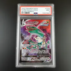 PSA 9 Rayquaza Vmax TG20/TG30 Trainer Silver Tempest Holo Graded Pokemon Card - Image 1