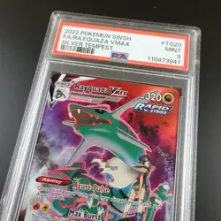 PSA 9 Rayquaza Vmax TG20/TG30 Trainer Silver Tempest Holo Graded Pokemon Card - Image 2