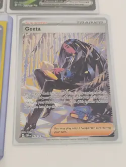 Pokemon Geeta/Giacomo/Teal Mask Ogerpon/Skeledirge SIR Full Art Holo Cards - Image 3