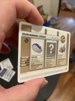 Pokemon Battle Card E Reader Ruby Gameboy Advance 2003 Ruin Maniac Logan Ruby - Image 2