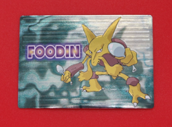ALAKAZAM (FOOFIN)--JAPANESE MEIJI EMBOSSED PROMO FOIL POKEMON CARD - Image 1