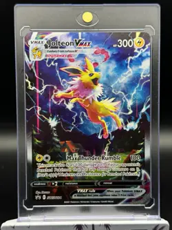 Pokemon TCG Jolteon VMAX SWSH184 Premium Collection Promo Card - Image 1