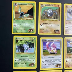 Vintage Pokemon Gym Challenge Brock Lot of 9 Cards MP/LP - Image 2