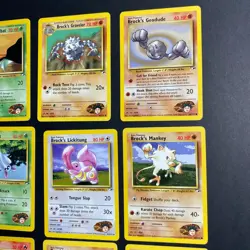 Vintage Pokemon Gym Challenge Brock Lot of 9 Cards MP/LP - Image 3