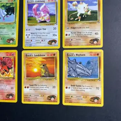 Vintage Pokemon Gym Challenge Brock Lot of 9 Cards MP/LP - Image 4