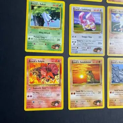 Vintage Pokemon Gym Challenge Brock Lot of 9 Cards MP/LP - Image 5
