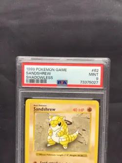 Pokemon Cards: Base Set Shadowless Common: Sandshrew 62/102 PSA 9 - Image 3