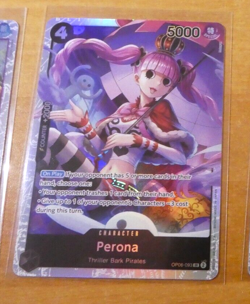 ONE PIECE WINGS OF CAPTAIN ENGLISH CARD GAME HOLO CARTE Perona OP06-093 SR EN - Image 1