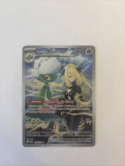 Pokemon TCG Cynthia's Roserade Card 184/182 Destined Rivals IR Holo Full Art MT - Image 1