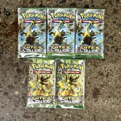New Sealed Pokemon XY Fates Collide Booster Pack Umbreon Alakazam - Image 1