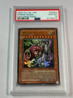 YUGIOH PSA 10 Sphinx Teleia EP1-EN005 Ultra Rare Promo *5075 - Image 1