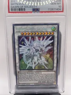 Yu-Gi-Oh Shooting Majestic Star Dragon DAMA-EN039 Secret Rare Card, PSA 10 - Image 2