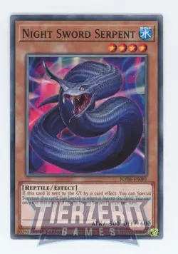 Yugioh BODE-EN081 Night Sword Serpent Common 1st Edition NM/LP - Image 1