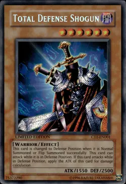Total Defense Shogun - Secret Rare Limited Edition CT1-EN001 - MP - YuGiOh - Image 1