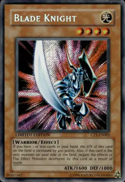 Blade Knight - Secret Rare Limited Edition CT1-EN002 - HP - YuGiOh - Image 1