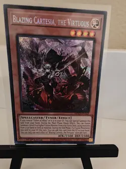* BLAZING CARTESIA, THE VIRTUOUS * PRISMATIC SECRET RARE MP23-EN162 NM YUGIOH! - Image 1