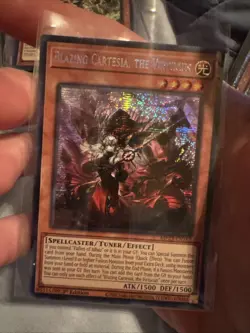 Yugioh Blazing Cartesia, the Virtuous MP23-EN162 Prismatic Secret Rare 1st NM - Image 1