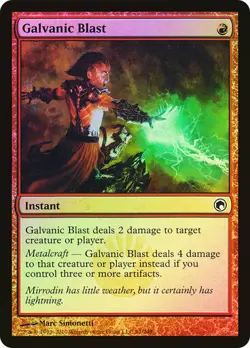 FOIL Galvanic Blast ~ Scars of Mirrodin [ Excellent+ ] [ Magic MTG ] - Image 1