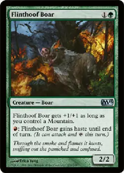 FLINTHOOF BOAR X4 4 4X Magic 2013 MTG Magic the Gathering Cards DJMagic - Image 1