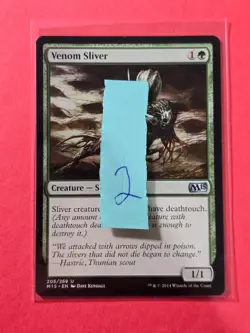 2014 Magic The Gathering Magic 2015 #205 Venom Sliver, UC, NF, cd2 - Image 3