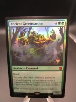 MTG Ancient Greenwarden Foil Promo Pack Zendikar Rising - Image 1