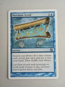 Magic The Gathering Merchant Scroll (8ED) 91 MTG NM - Image 1
