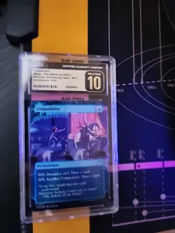 MTG Magic 1 x CGC PRISTINE 10 Compulsion FOIL - Eldraine Enchanting Tales #15 - Image 1