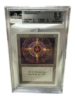 Magic The Gathering (MTG) Revised Conservator Artifact Beckett 8.5 NM-MT+ - Image 1