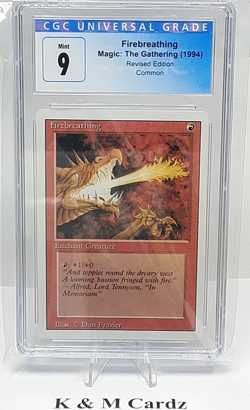 MTG - Revised - Firebreathing - Graded - CGC 9.0 - Vintage - Image 1