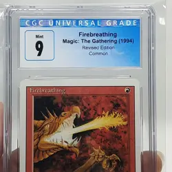 MTG - Revised - Firebreathing - Graded - CGC 9.0 - Vintage - Image 4