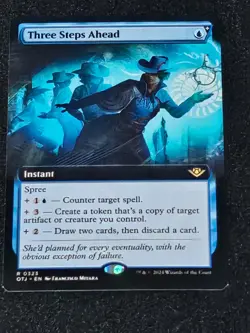 Mtg: Outlaws of Thunder Junction - Three Steps Ahead Extended Art - NM - Image 1