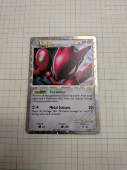 Pokemon TCG Scizor (Prime) 84/90 HGSS Undaunted Holo LP/MP - Image 1