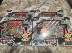 Pokemon Unova Victini Illustration Collection Black Bolt White. Lot 4 - Image 1