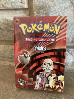 1999 Pokemon Card Blaine Themed Deck (Gym Challenge) Sealed - Image 1