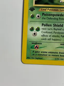 * Pokemon TCG Bayleef Neo Genesis 28/111 Regular 1st Edition Uncommon - Image 3