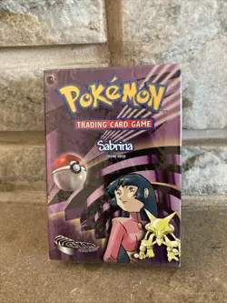 1999 Pokemon Card Sabrina Themed Deck (Gym Challenge) Sealed - Image 1