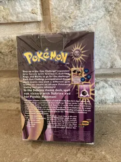 1999 Pokemon Card Sabrina Themed Deck (Gym Challenge) Sealed - Image 2