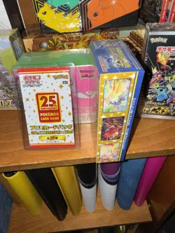 Pokemon Card Game 25th Anniversary Collection s8a Booster Box & Promo 1 Pack Set - Image 2