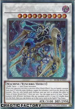YUGIOH BLTR-EN009 Arms of Genex Return Zero Secret Rare 1st Edition NM - Image 1