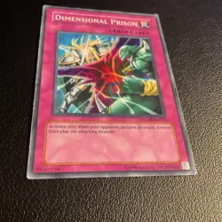 YUGIOH Super Rare Dimensional Prison WC08-EN003 PLAYED - Image 2
