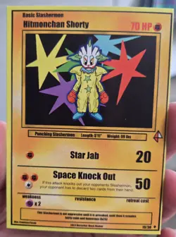 Pokemon Horror Fan Art Card - Hitmonchan As Shorty - Image 1
