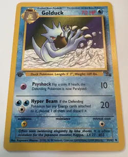 1st Edition Golduck 35/62 1999 Fossil Set Pokemon Card - NM/Mint Vintage - Image 2