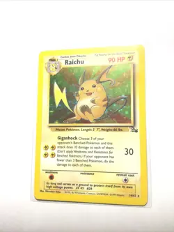 RAICHU - 14/62 - Fossil - Holo - Pokemon Card - EXC / NM - Image 1